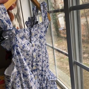 Pretty jumpsuit by Ralph Lauren, size 10 girl. Beautiful floral print in blue